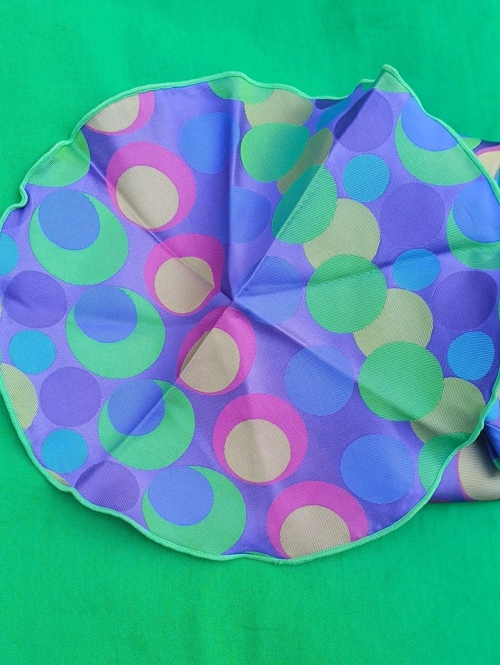 Versace silk scarf Silk Polka Dot Scarf Like New